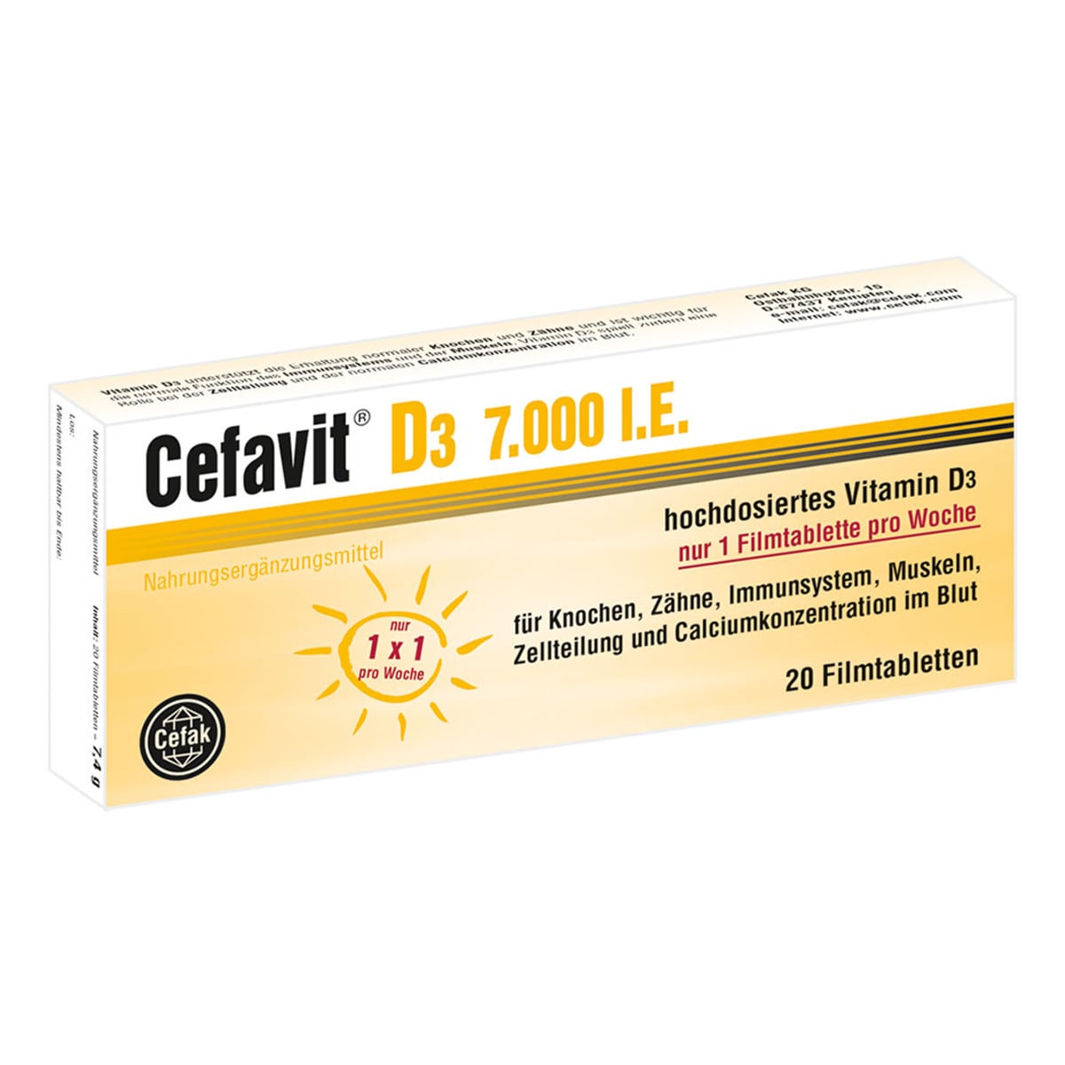 Cefavit D3 7.000 I.E. Filmtabletten, 