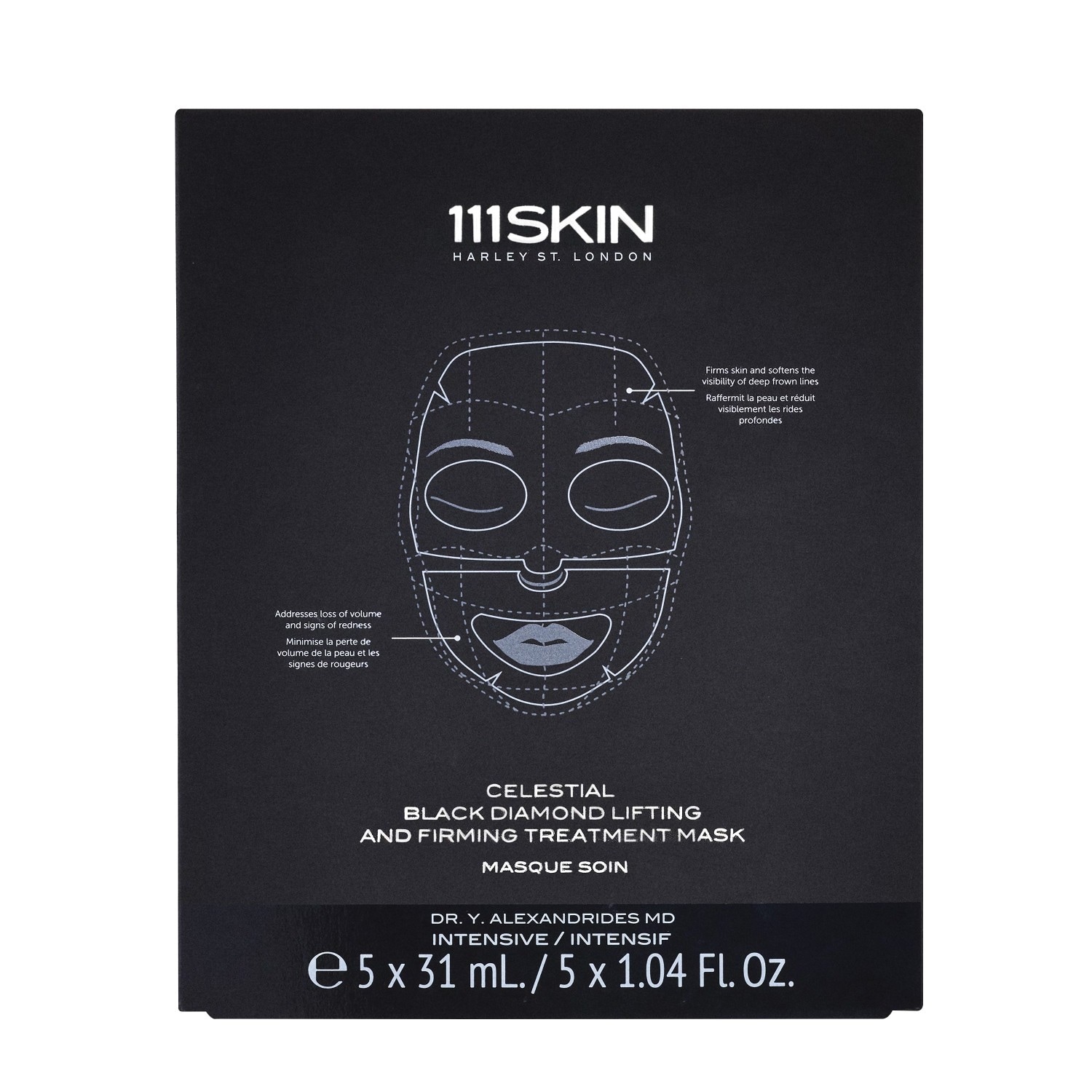 111Skin Celestial Black Diamond Lifting And Firming Treatment Mask  (Box Of 5)