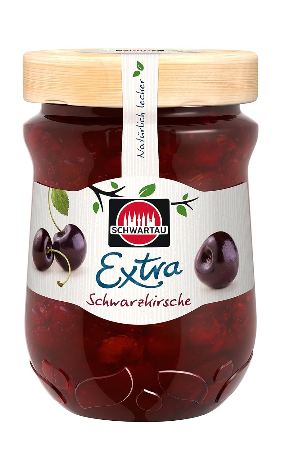 Schwartau Extra Black Cherry, Jam, Pack of 8 (8 x 340 g)