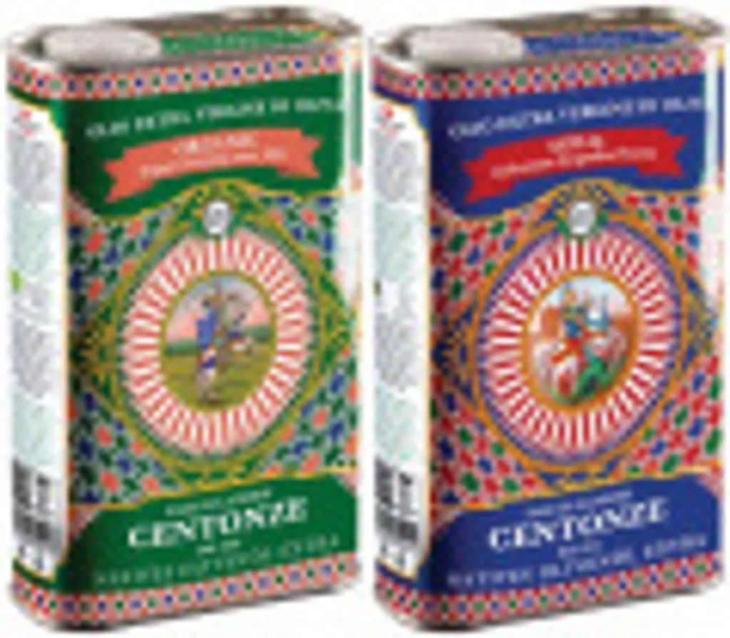 Centonze Ikonische Dosen Set: NocellaraOlivenöl Extra Vergine und IGP Sicilia 500 ml x 2 Olio Centonze