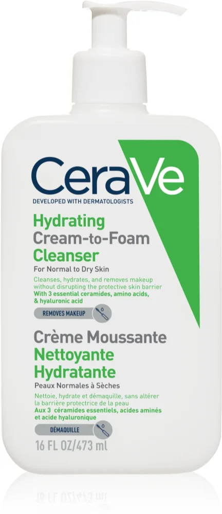 CeraVe Cleansers foaming cleansing cream for normal and dry skin