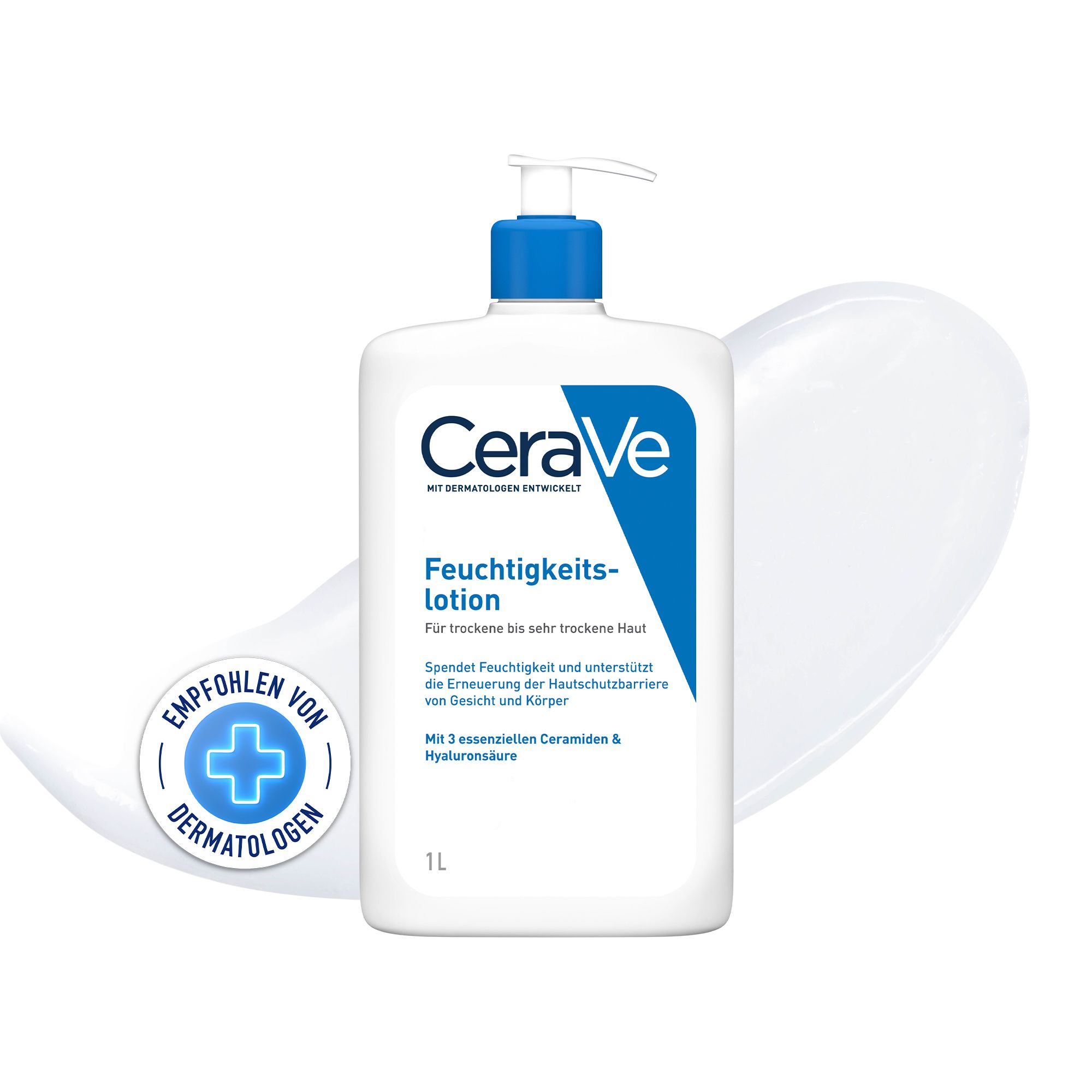 CeraVe Moisturizing Lotion: Body lotion for dry to very dry skin for face and body + CeraVe Hydrating Cleanser FREE