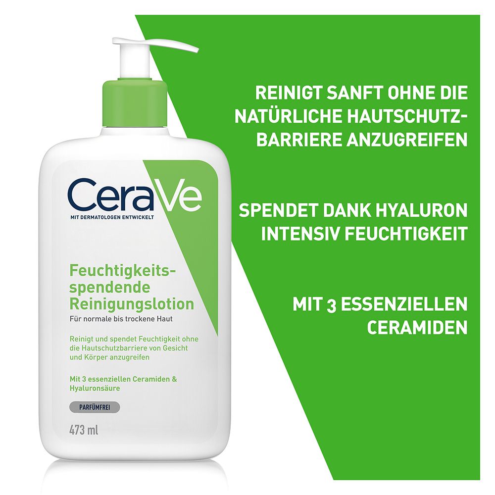 CeraVe Moisturizing Cleansing Lotion: non-foaming cleanser for face and body - save 20% now with code "dermo20"