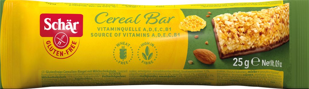 Cereal Bar - Müsliriegel mit Milchschokolade 25g