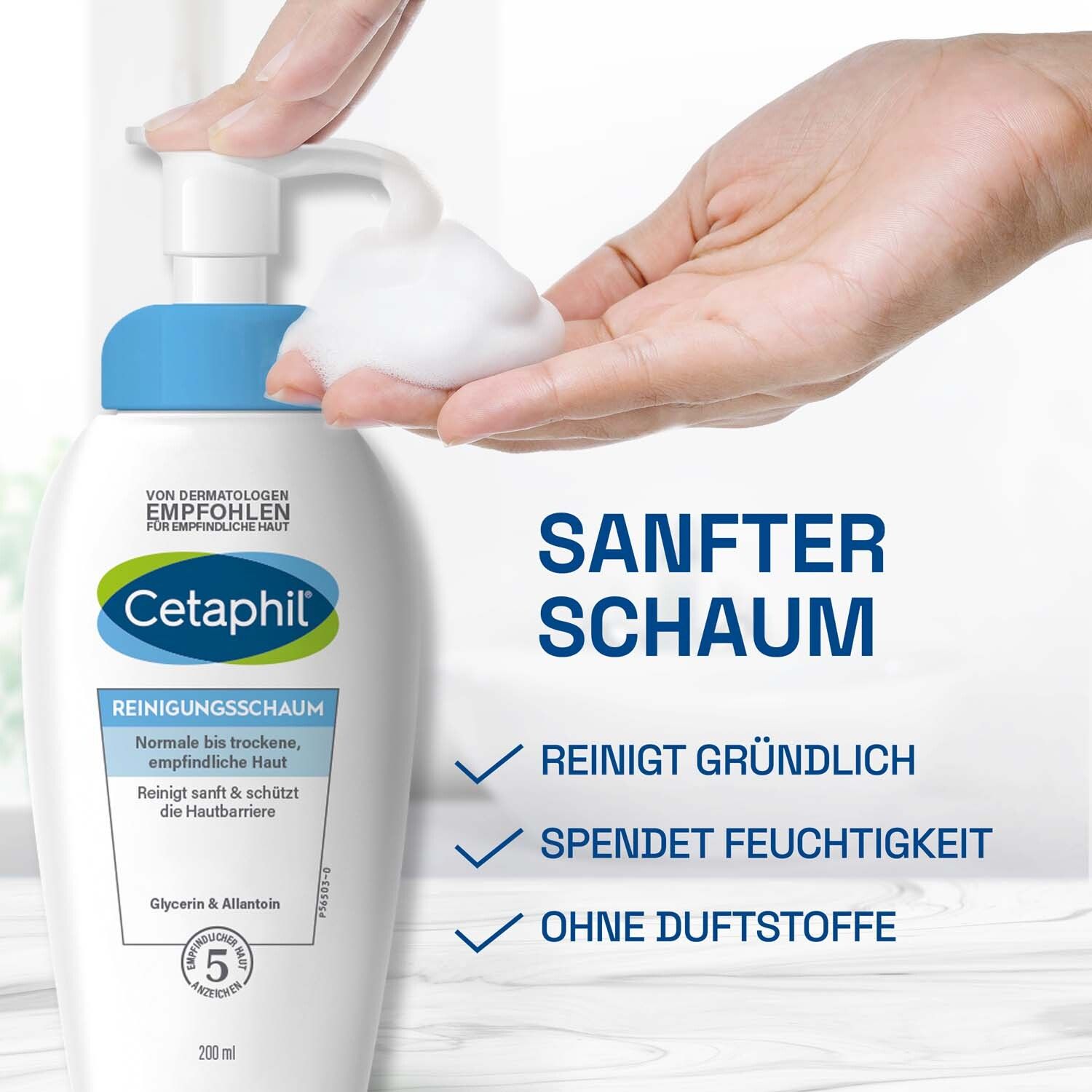 CETAPHIL cleansing foam for normal to dry, sensitive skin