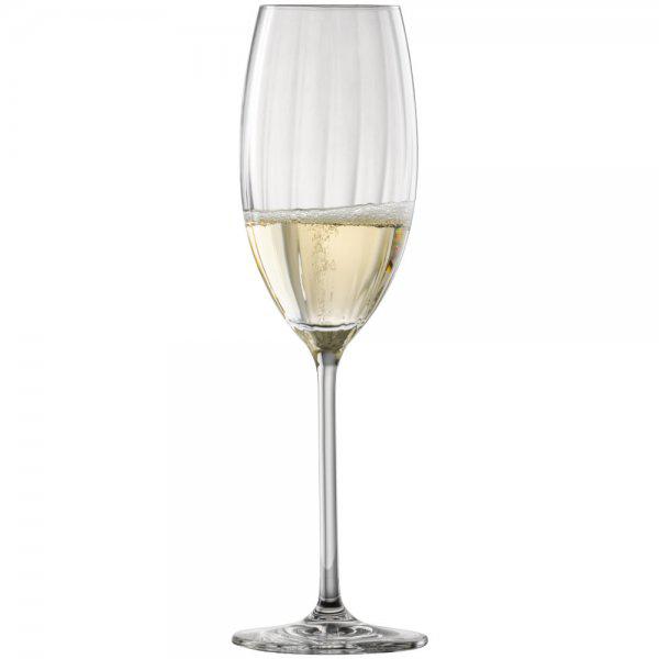 Prizma champagne glass with moussing point Zwiesel glass
