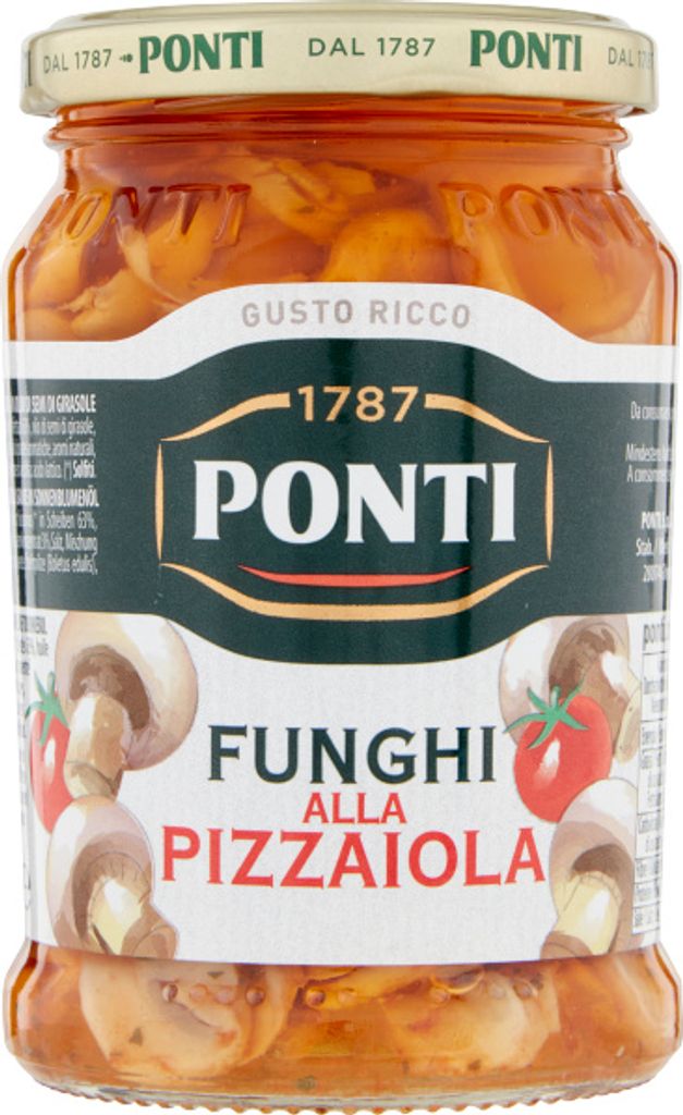 Mushrooms in oil Funghi alla Pizzaiola 280g - Ponti