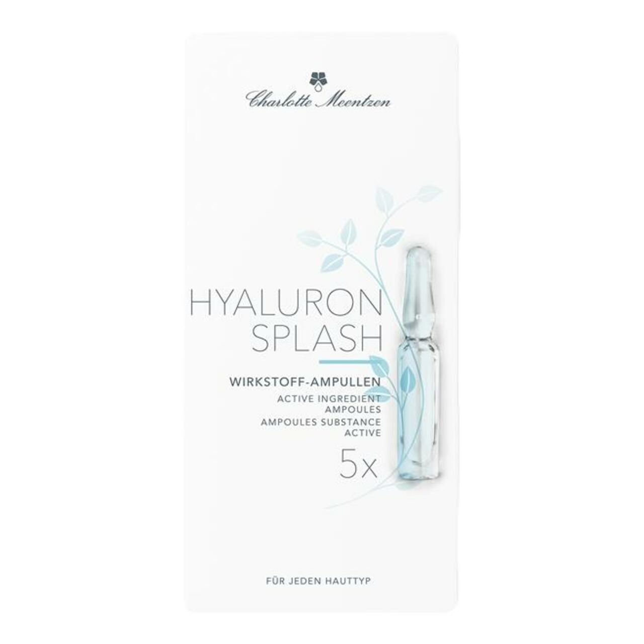 Charlotte Meentzen, Hyaluron Splash active ingredient ampoules + ampoule opener