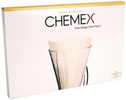 Chemex FP 2 Coffee Filters with 100 Chemex Bonded Unfolded 13 Filter Paper Half Moon Circles by Chemex