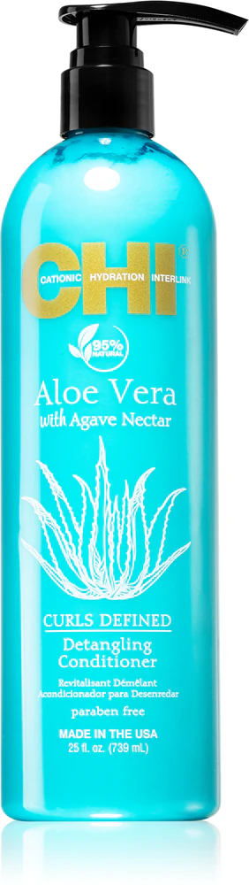 CHI Aloe Vera Detangling regenerating conditioner with deep action for wavy and curly hair