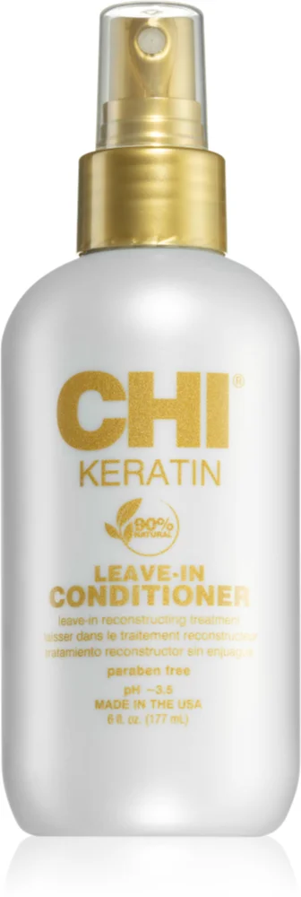 CHI Keratin leave-in conditioner in a spray with keratin