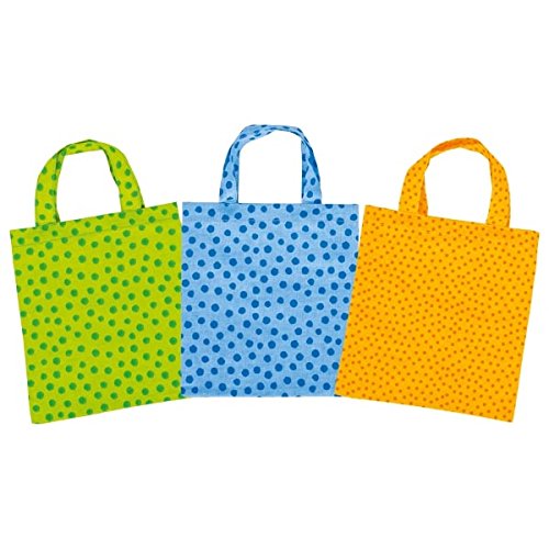 Goki Childrens Polka Dot Shopping Bag Grocery Shop Set Of 3