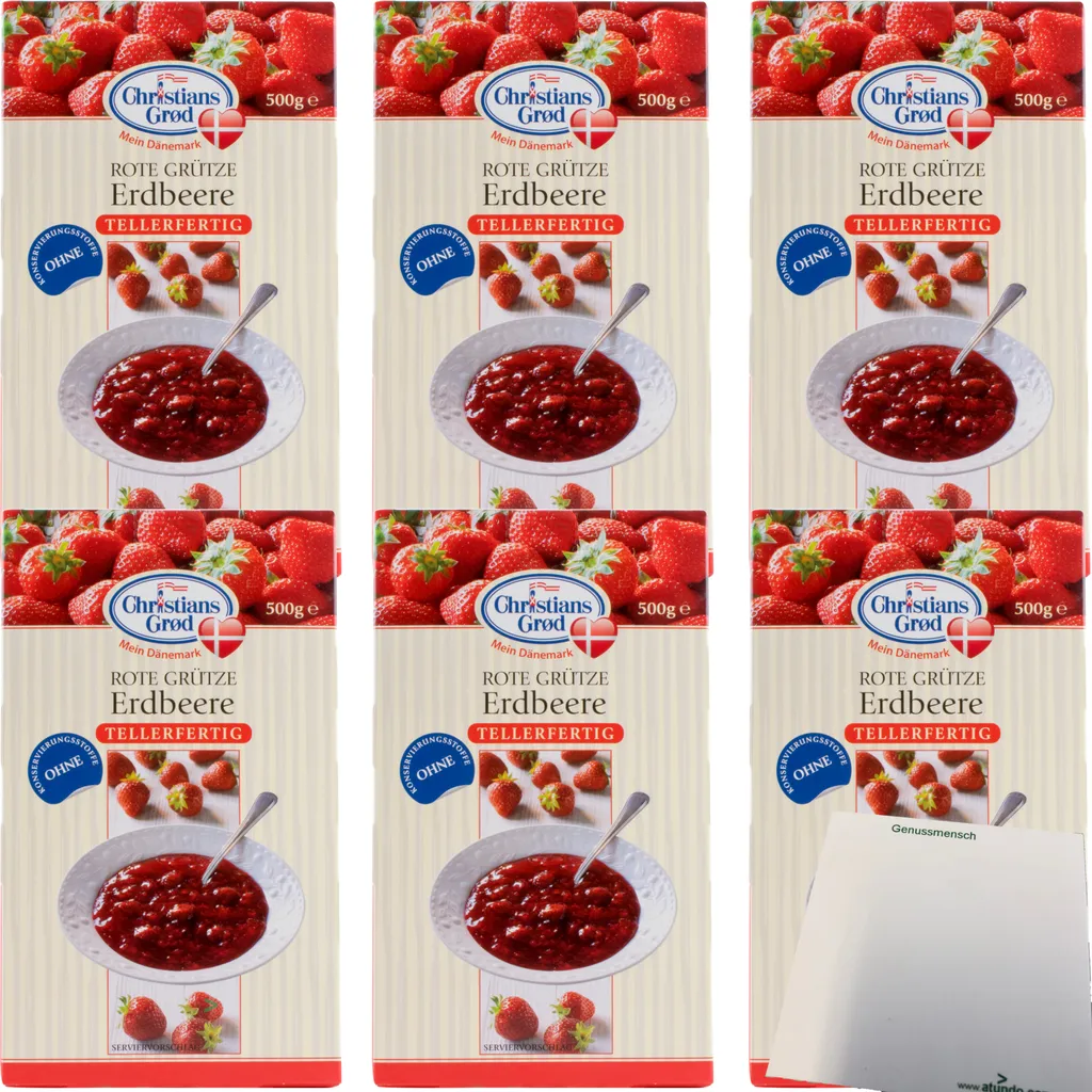Chr.Grod Strawberry Compote 6-pack (6x500g pack) + usy Block