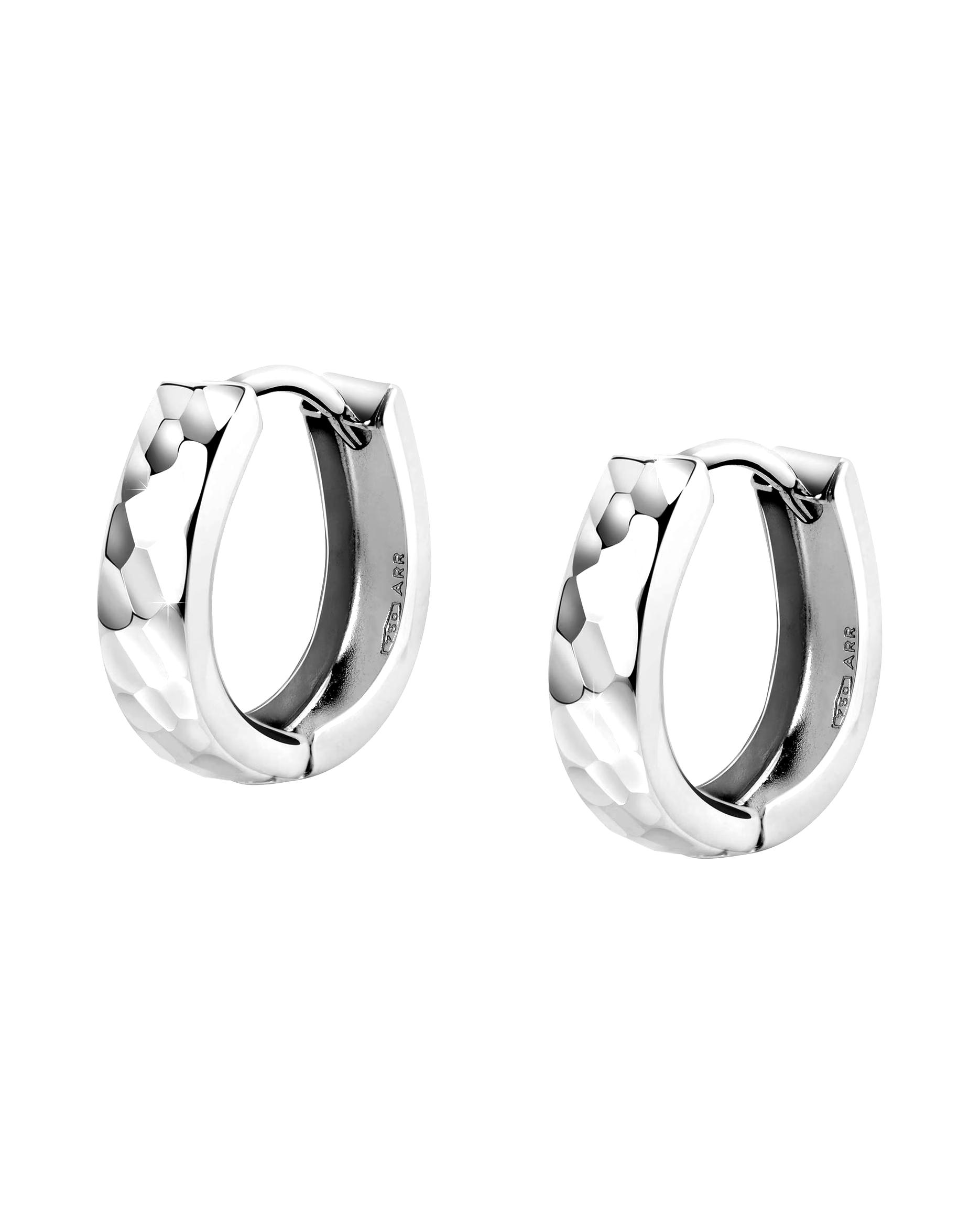 CHRIST earring hoop earrings 585 white gold