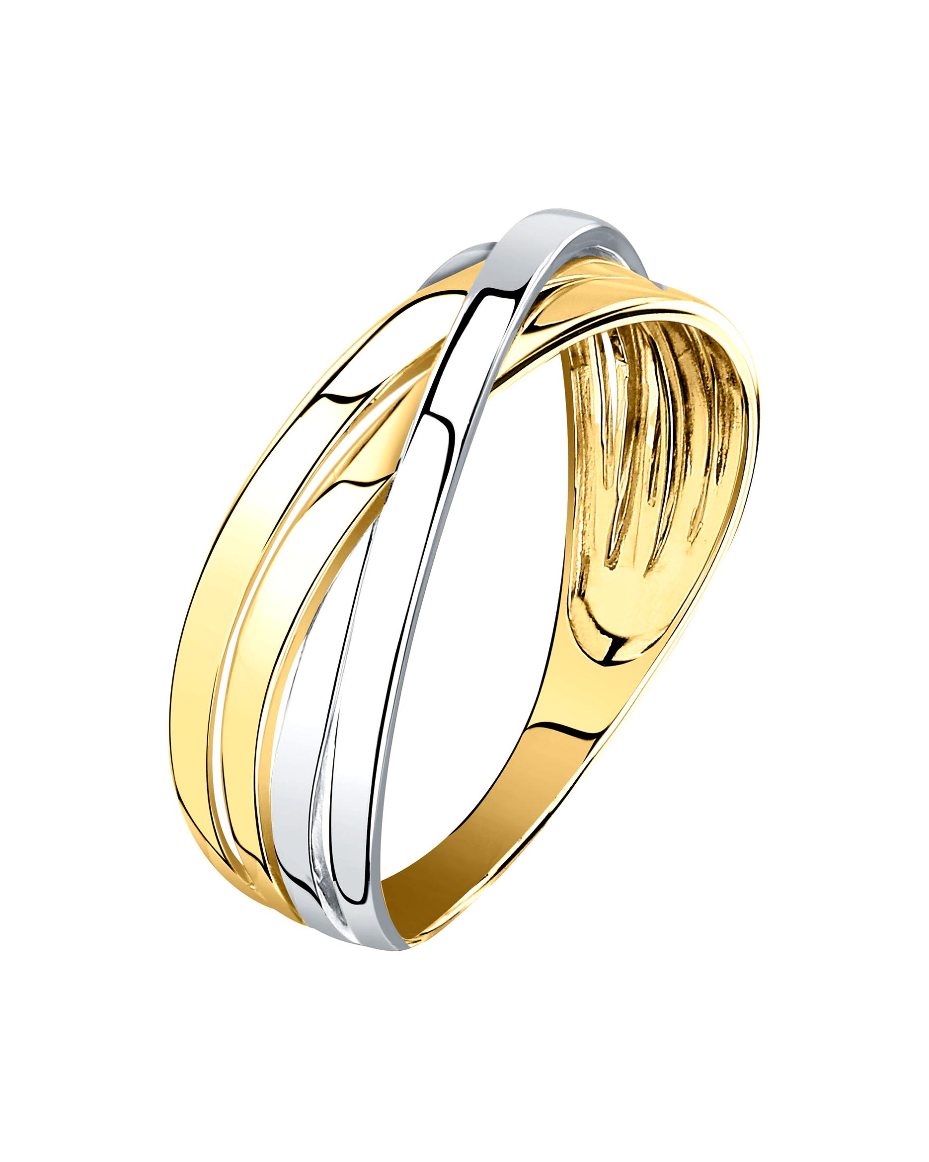 CHRIST ring women's ring 585 yellow gold, 585 white gold