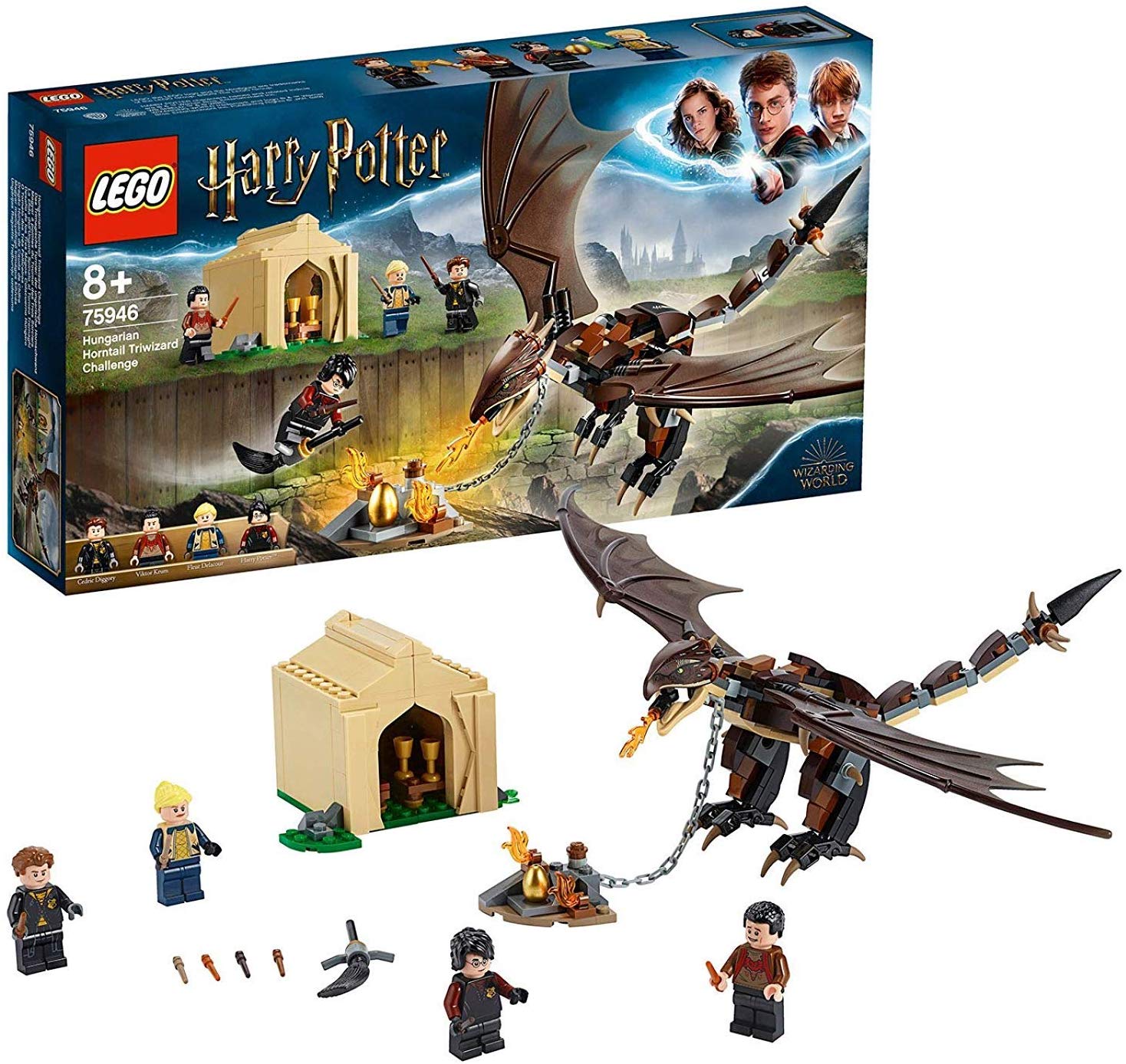 Lego 75946 Harry Potter Hungarian Horntail Triwizard Challenge Dragon Toy, 