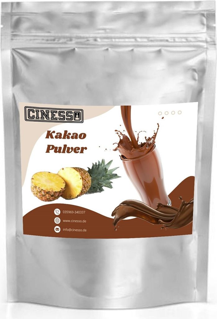 Cinesso Pineapple Cocoa Drinking Chocolate Cocoa Powder – Exotic Taste Experience, Various Pack Sizes (10 kg)