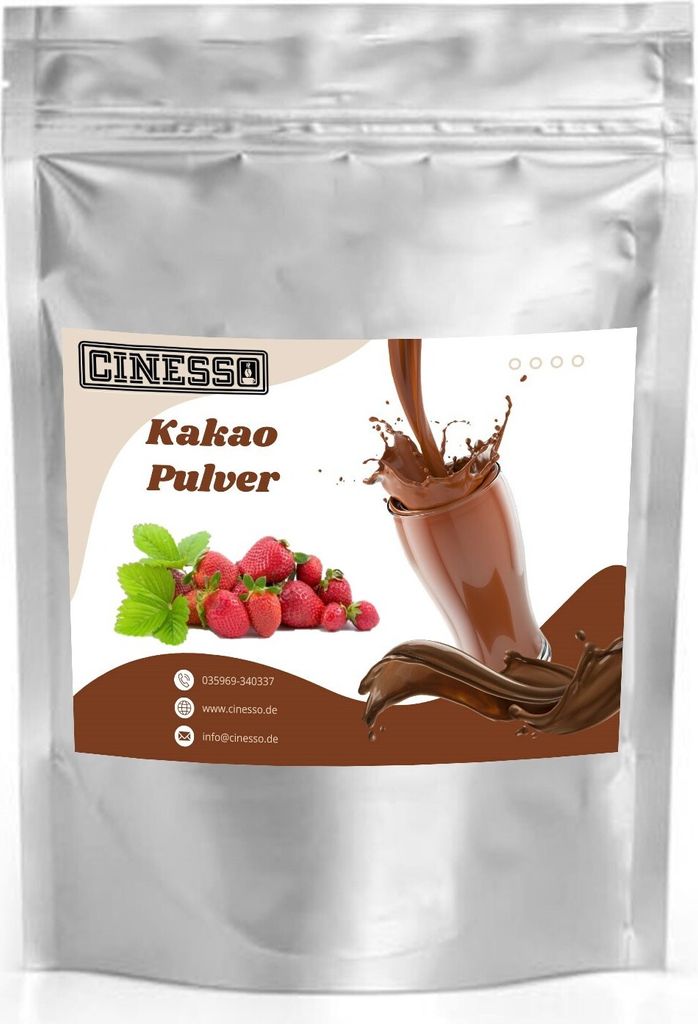 Cinesso Strawberry Cocoa Drinking Chocolate Cocoa Powder - Fruity Chocolate Mix for Hot and Cold Drinks (10 Kg)