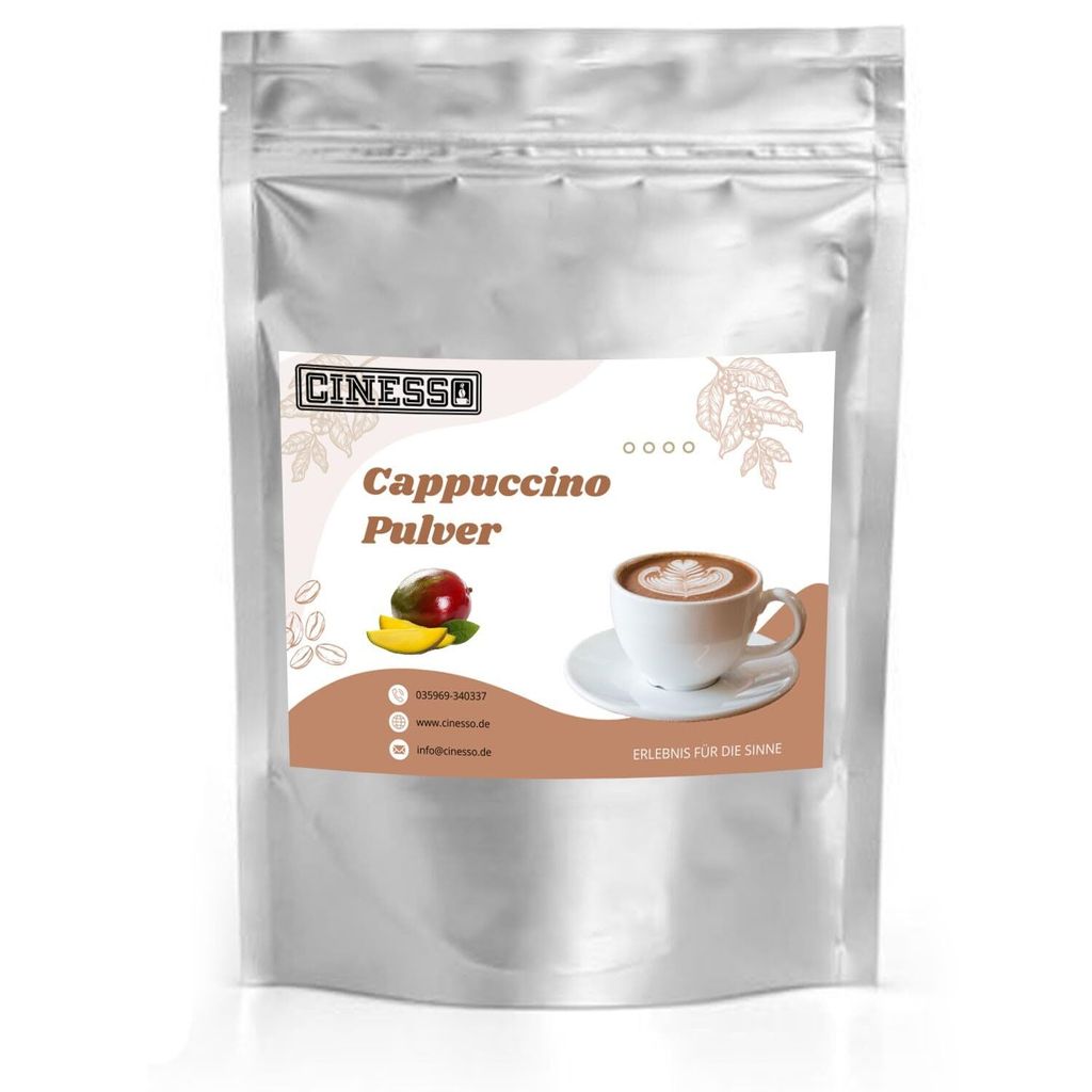 Cinesso Exotischer Mango Cappuccino – Cremiges Cappuccino-Pulver mit fruchtiger Mango-Note | Verschiedene Packungsgrößen (10 Kg)