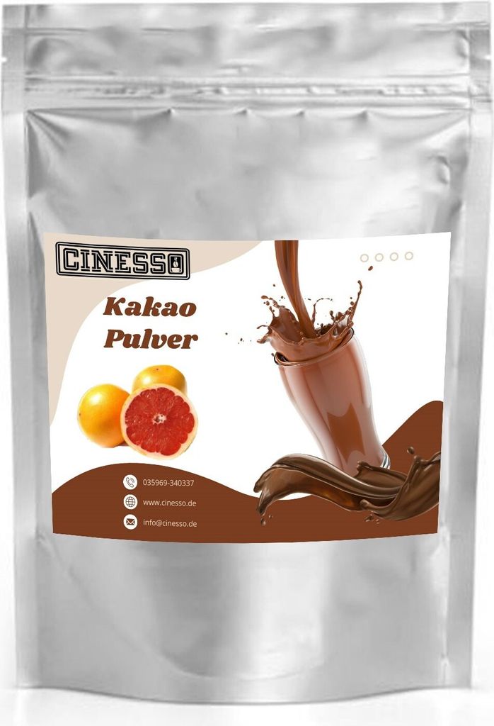Cinesso Grapefruit Cocoa Drinking Chocolate - Cocoa Powder, Fruity & Tart, Enjoyable Hot & Cold (10 Kg)