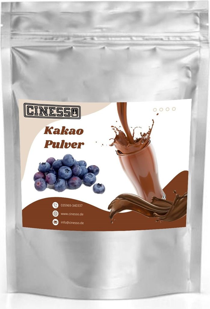 Cinesso Blueberry Cocoa Drinking Chocolate – Fruity Delight – Versatile Cocoa Powder in Various Pack Sizes (10 kg)