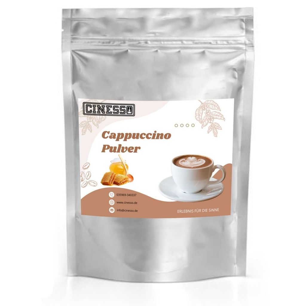 Cinesso Honig Cappuccino Pulver – Cremiger Genuss mit Honig & Kaffee | Einfach Zubereitung für Zuhause & Unterwegs (10 Kg)