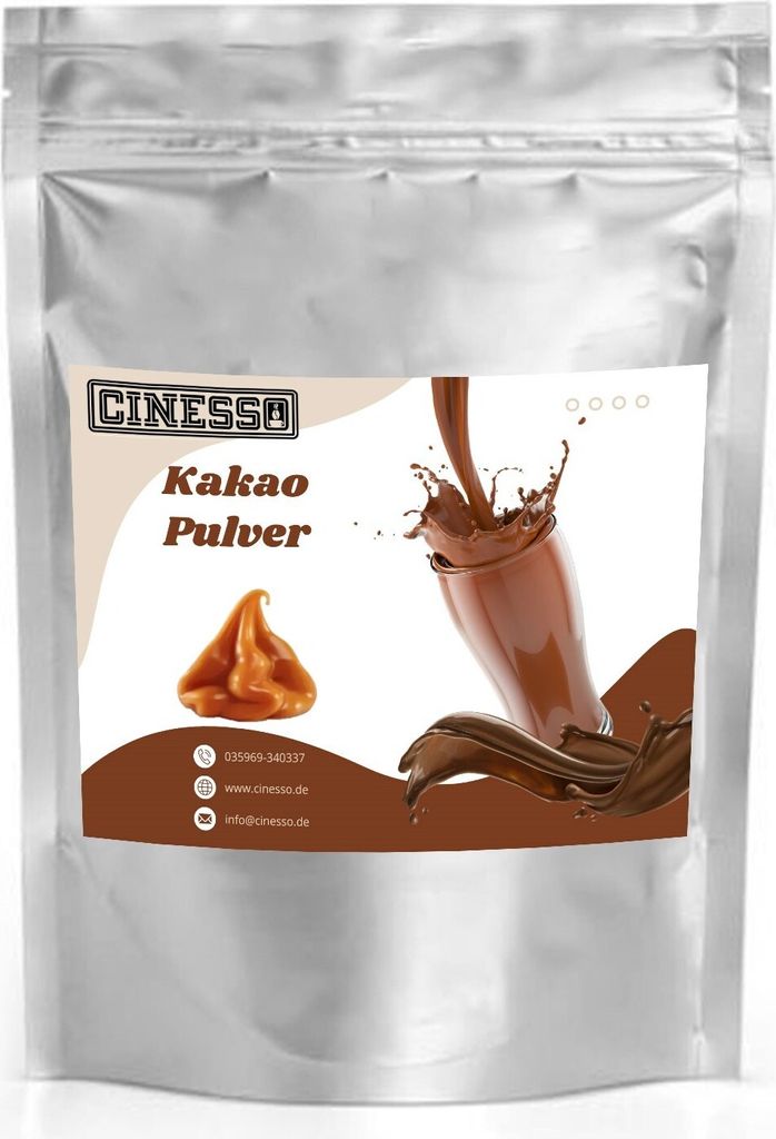 Cinesso Caramel Cocoa Drinking Chocolate – Cocoa powder with a seductive caramel flavor, versatile & easy to prepare, 200g to 100kg (10 kg)
