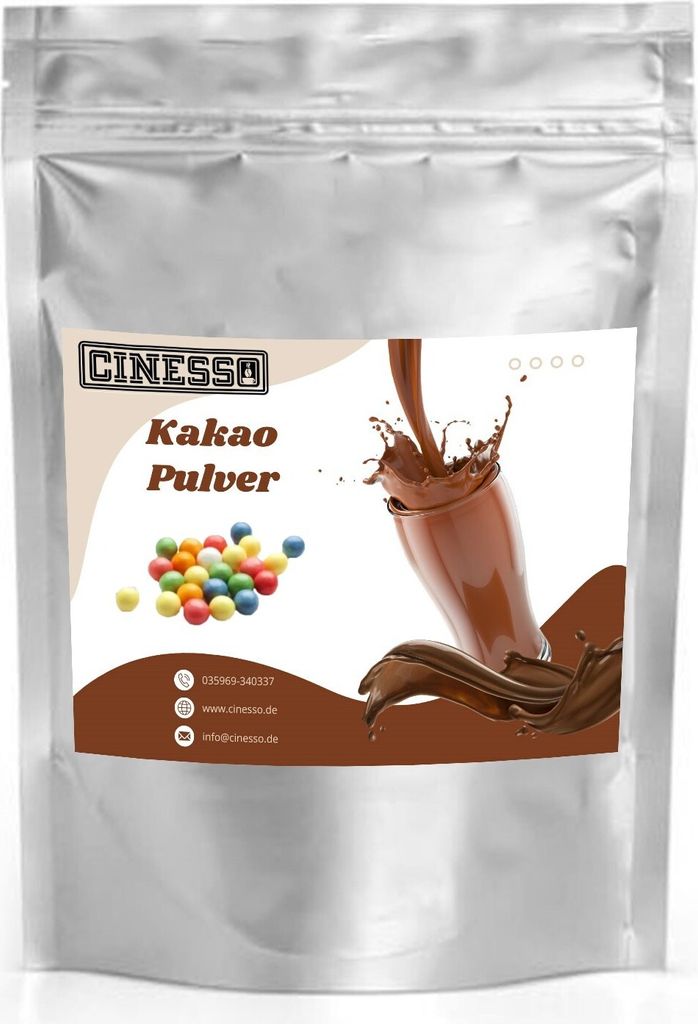 Cinesso Chewing Gum Cocoa Drinking Chocolate Cocoa Powder – Incomparable Chewing Gum Cocoa Taste (1 Kg)