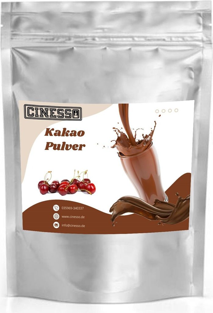 Cinesso Cherry Cocoa Drinking Chocolate Cocoa Powder – Fruity-chocolaty enjoyment with fine cocoa powder (10 kg)