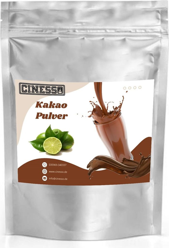 Cinesso Lime Cocoa Drinking Chocolate Cocoa Powder – Exotic taste experience in various pack sizes (10 kg)