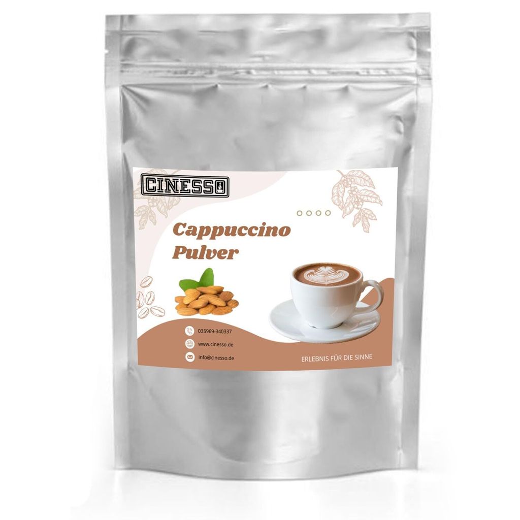 Cinesso Mandel Cappuccino Pulver – Aromatisches Kaffeeerlebnis mit edlem Mandelgeschmack, ideal für Zuhause & Gastronomie (10 Kg)