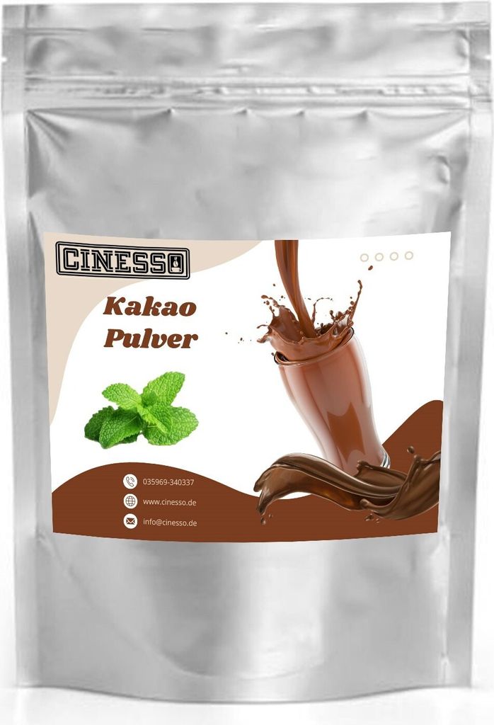 Cinesso Peppermint Cocoa Drinking Chocolate – Refreshing cocoa powder, enjoy hot & cold (200 g)