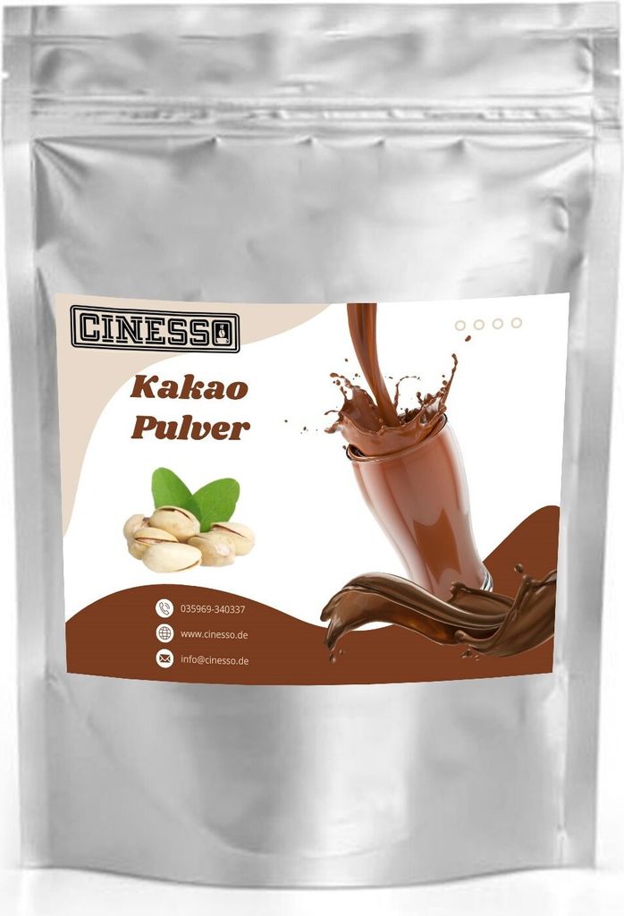 Cinesso Pistachio Cocoa Drinking Chocolate Cocoa Powder – Creamy indulgence with nutty pistachio flavor (1 kg)