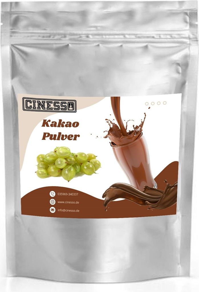 Cinesso Blackcurrant Cocoa Drinking Chocolate – Fruity cocoa powder for hot & cold drinks, intense flavor