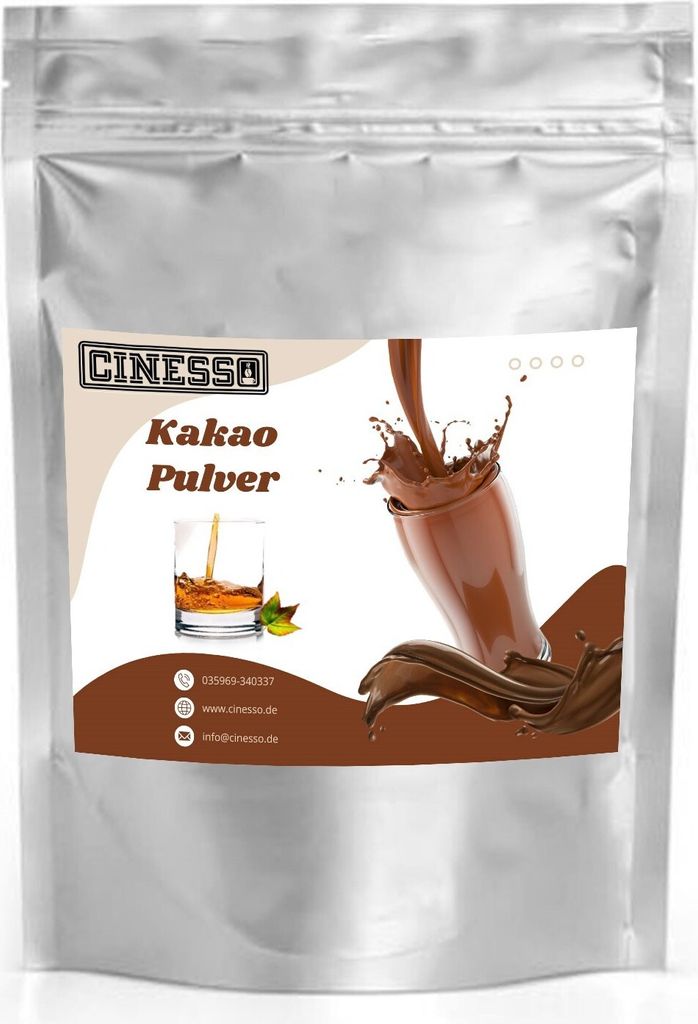 Cinesso Whiskey Cocoa Drinking Chocolate - Cocoa powder with a fine whiskey flavor, chocolate delight (1 kg)