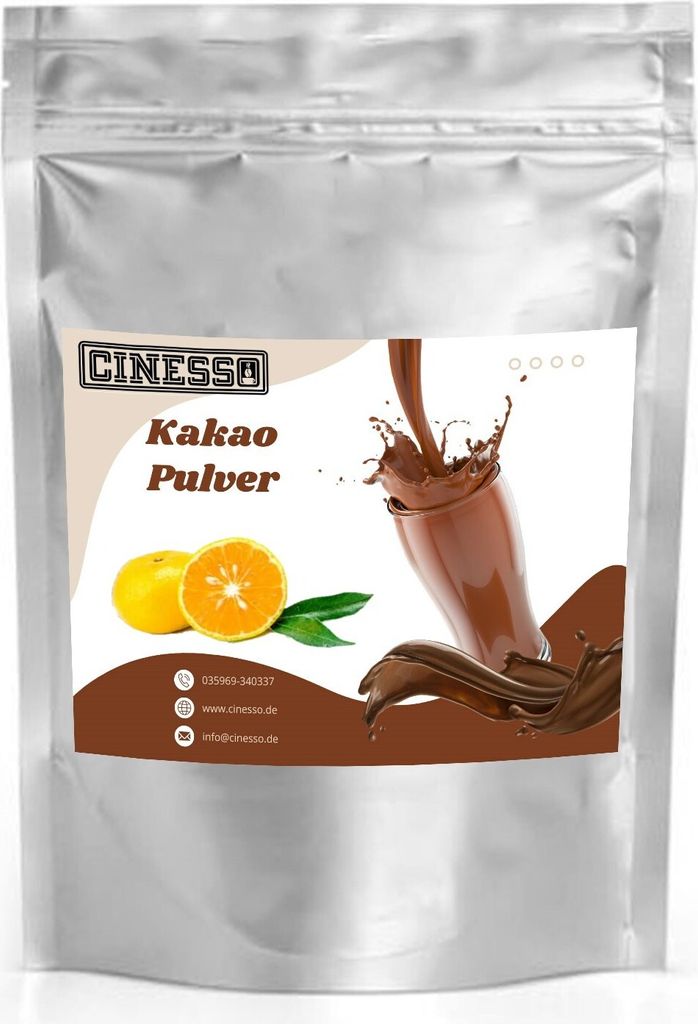 Cinesso Yuzu Cocoa Drinking Chocolate - Exotic citrus notes meet fine cocoa | Cocoa powder for hot & cold drinks (10 kg)