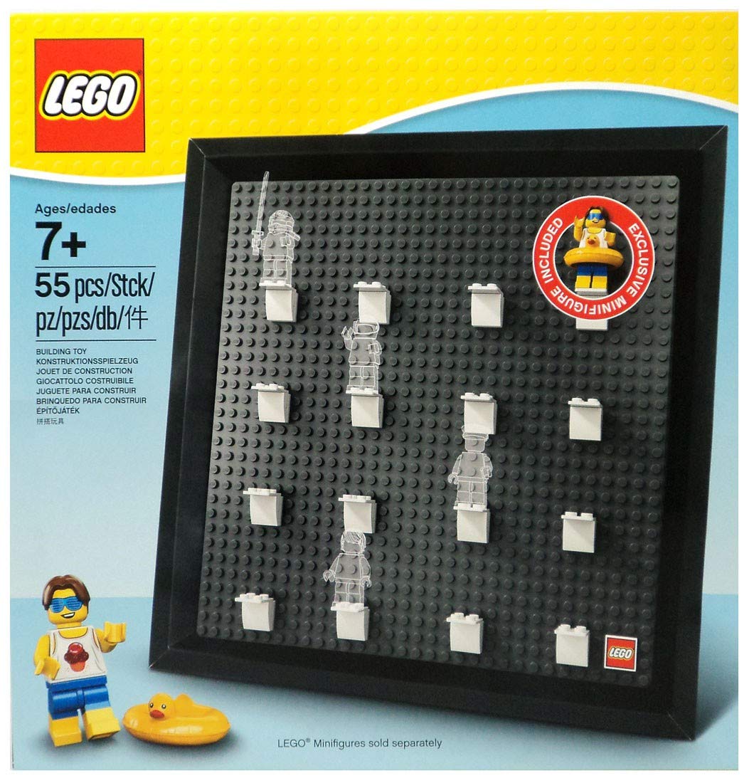 City Lego 5005359 Mini Figure Collectors Frame With Beach Party King Exclu