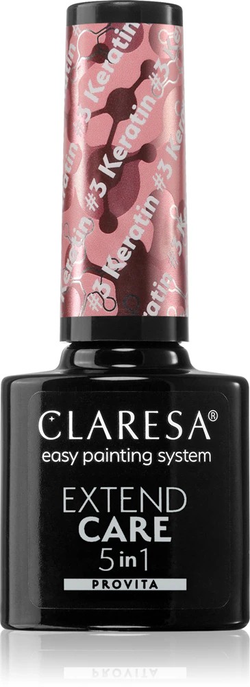 Claresa Extend Care 5 in 1 Keratin Base Coat for Gel Nails with Nutritious Effect