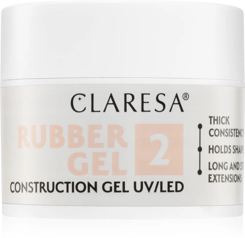 Claresa Rubber Gel Construction Gel UV/LED gel polish for extended fingernails