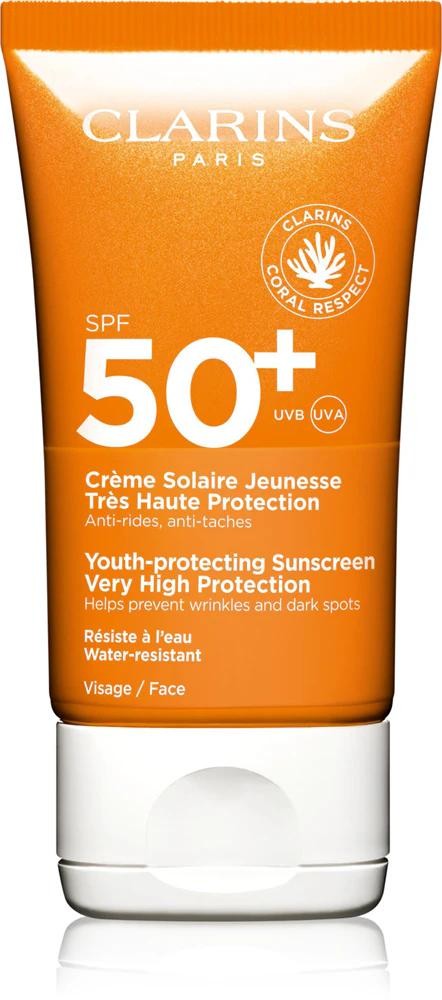 Clarins Sun Care Youth-Protecting Sunscreen facial sunscreen SPF 50+