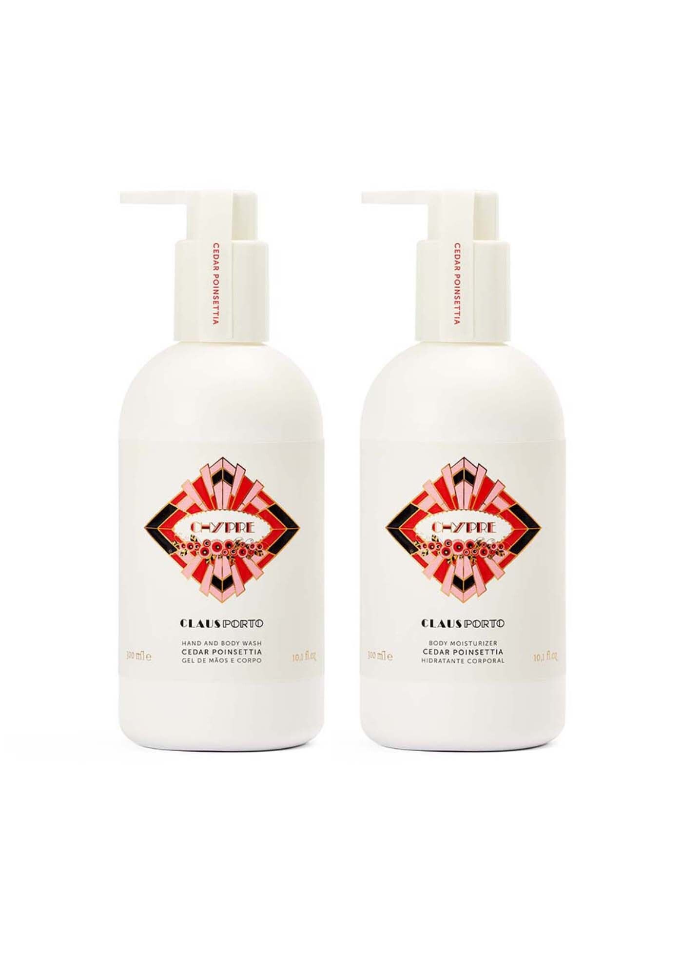 Claus Porto Chypre Cedar Poinsettia Duo Set Body Care