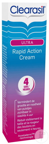 Clearasil Ultra Rapid Action Instant Pimple Fighter Cream Tube 15ml