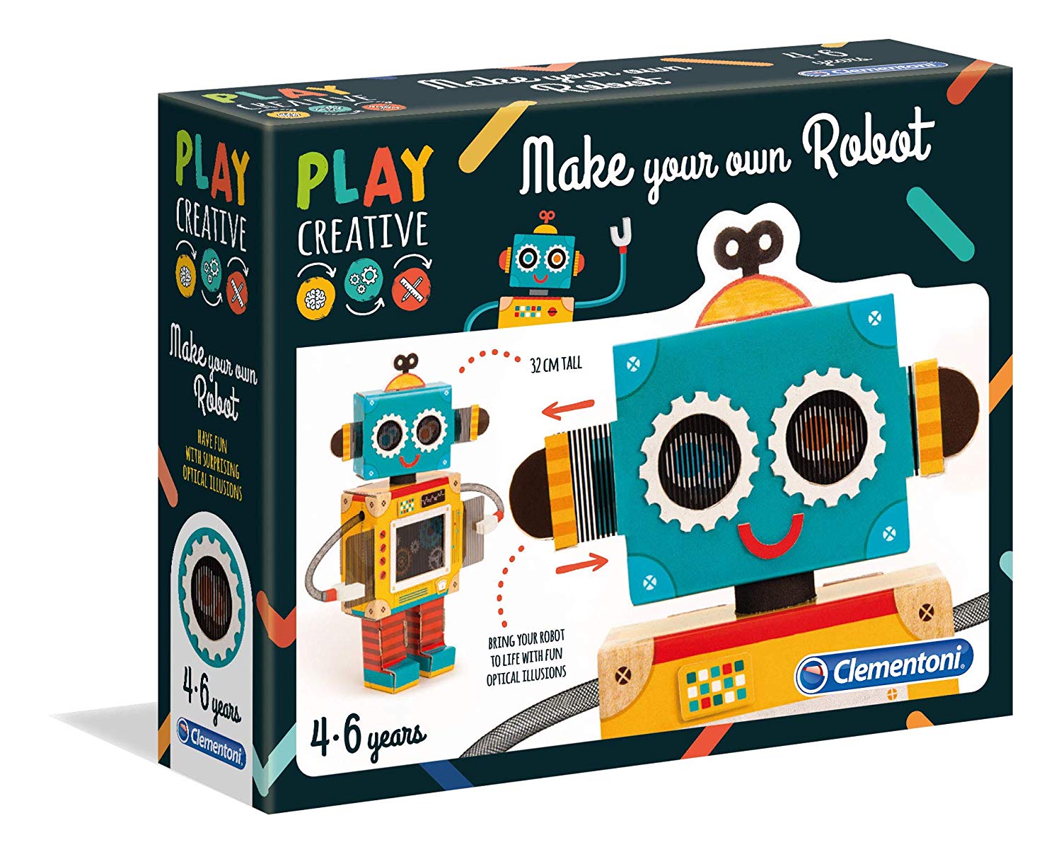 Clementoni Play Creative Shape Your Own Robot Multicolour