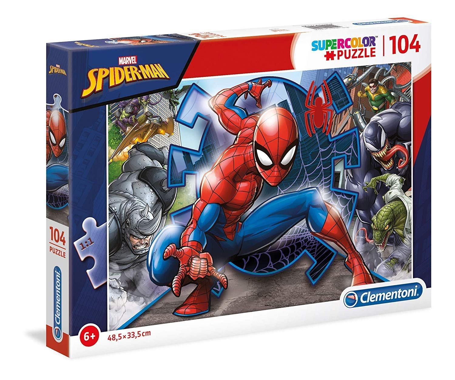 Clementoni Supercolor Jigsaw Puzzle Pieces Spiderman Multicoloured