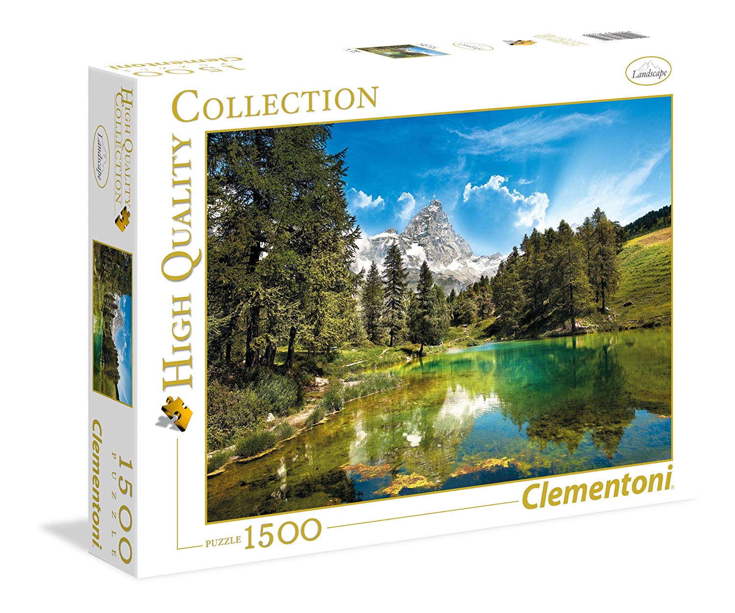 Clementoni Jigsaw Puzzle High Quality Collection The Blue Lake Pieces