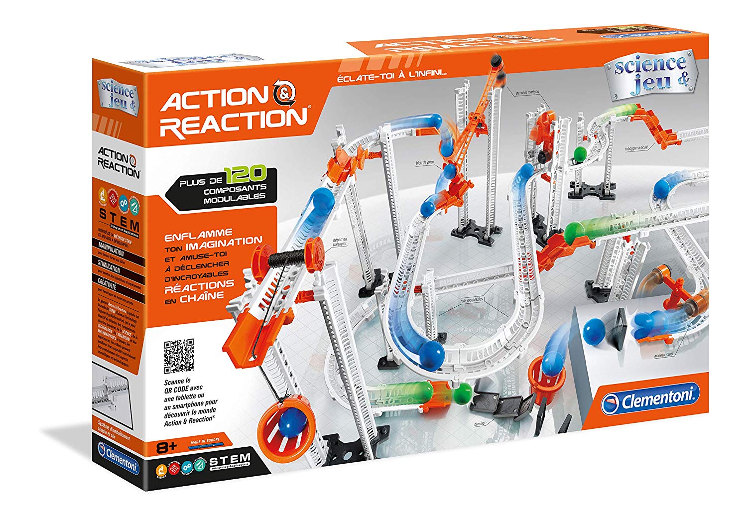 Clementoni 52400 Action & Reaction Premium Set, Multi-Colour