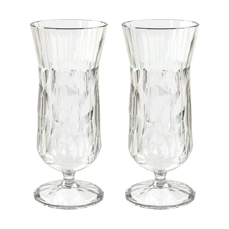 Club No. 17 drinking glass plastic 40 cl 2er pack