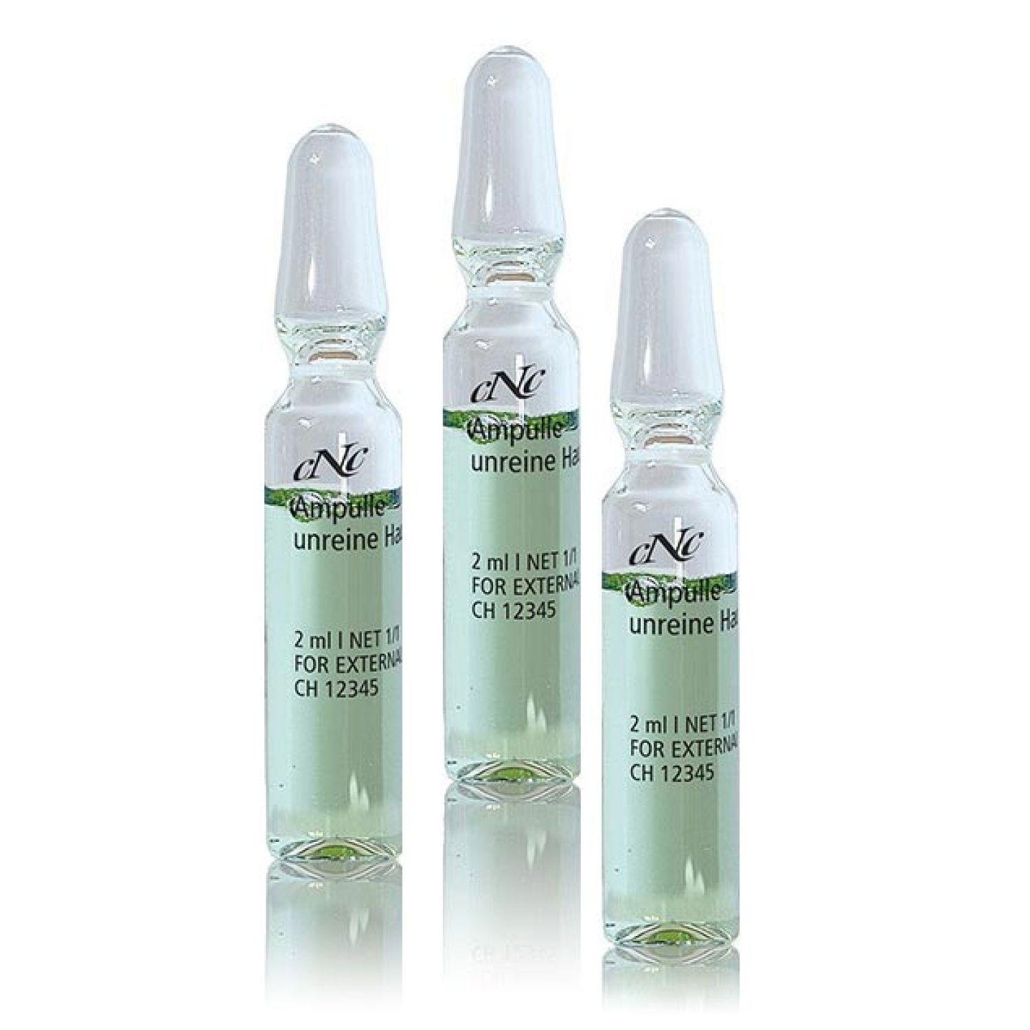 CNC cosmetic active ingredient ampoules ampoule for impure skin