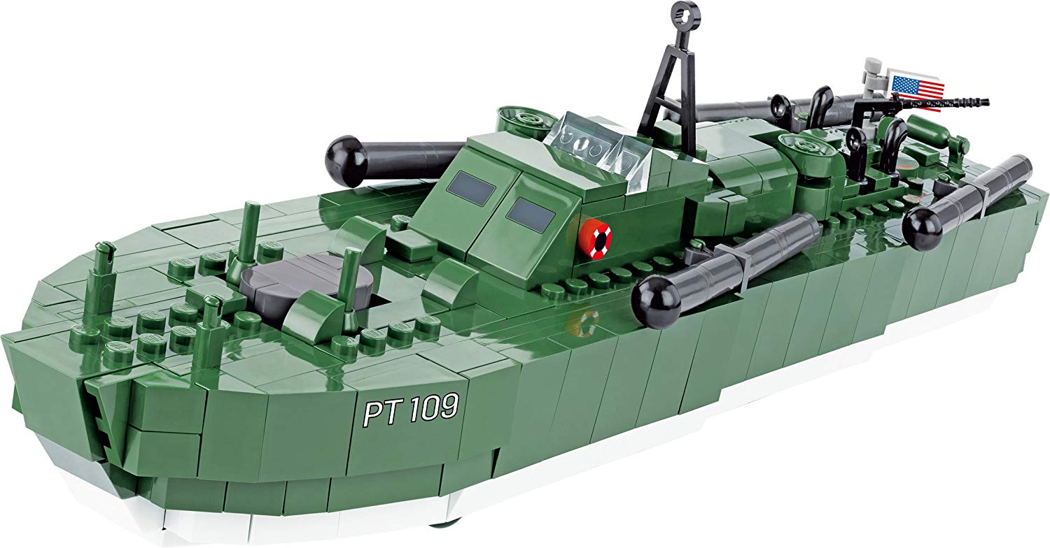 'Cobi 2377 "Motor Torpedo Boat PT 109 Construction Toy – Grey/Green/Black