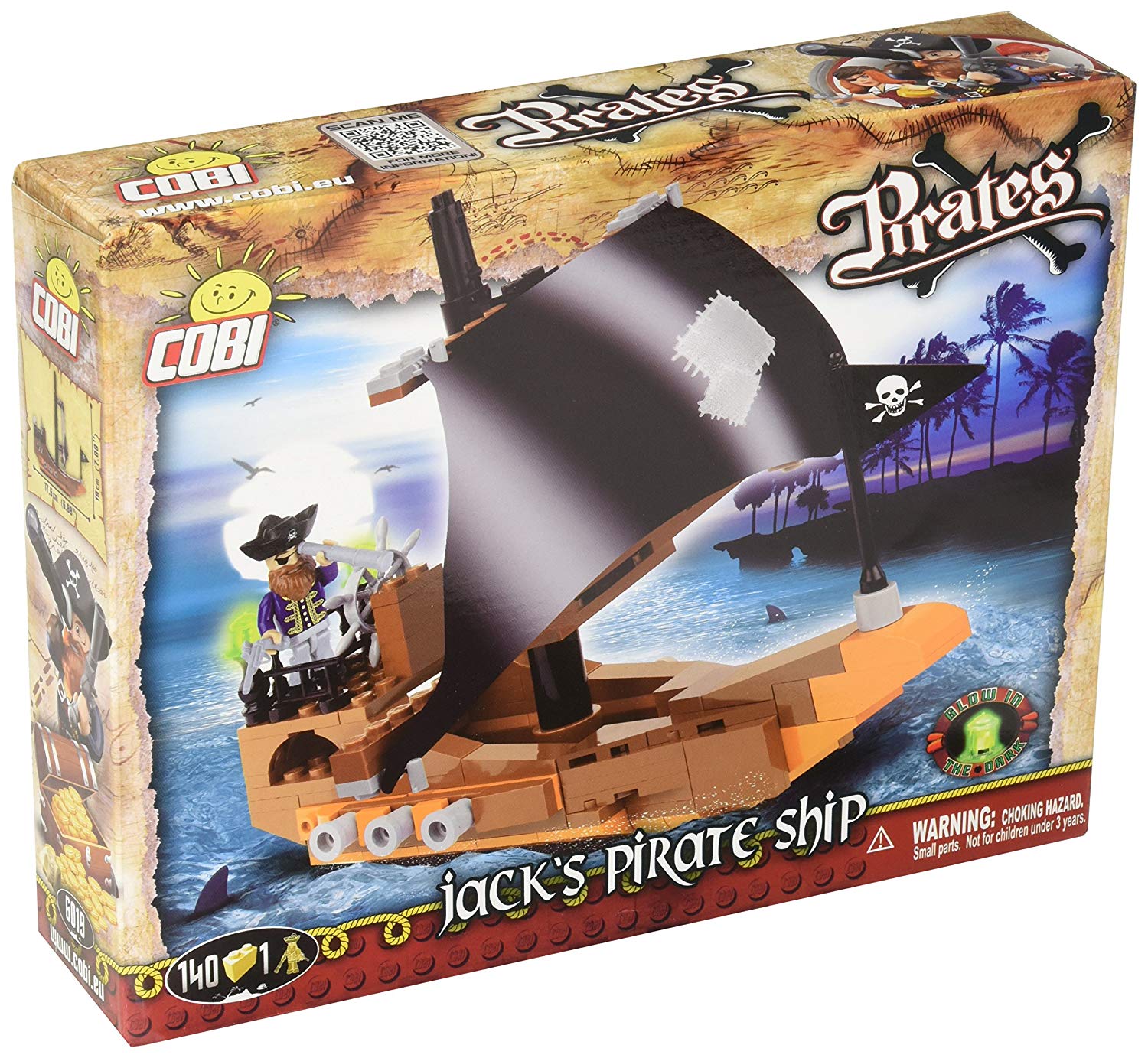 Cobi Cob06019 Jacks Pirate Ship (140 Pcs) Assorted